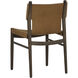 Argus Nubuck Caramel Leather Dining Chair